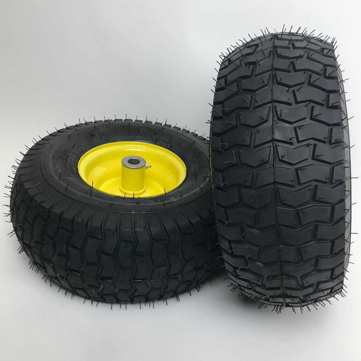 set of 2 – 15×6.00 6 lawn mower tire and rim – fits on 3/4 inch axle set of 2 – 15×6.00 6 lawn mower tire and rim – fits on 3/4 inch axle