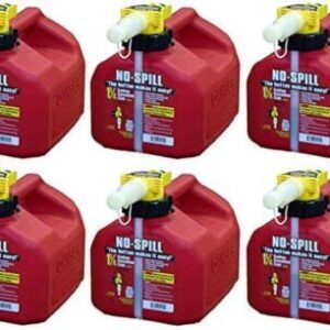 no spill 1415 1 1/4 gallon poly gas can (carb compliant) , 6 pack