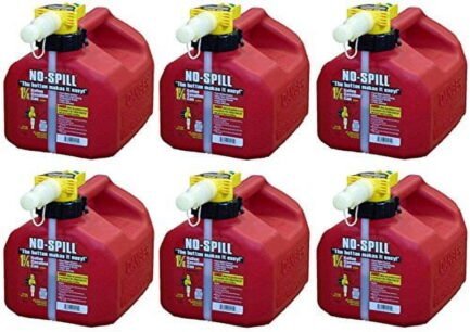no spill 1415 1 1/4 gallon poly gas can (carb compliant) , 6 pack no spill 1415 1 1/4 gallon poly gas can (carb compliant) , 6 pack