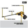 dw 20v max 550psi�� 1.0gpm cold water cordless electric power cleaner with 4 nozzles�� 5.0 ah battery and charger (dcpw550p1) dw 20v max 550psi�� 1.0gpm cold water cordless electric power cleaner with 4 nozzles�� 5.0 ah battery and charger (dcpw550p1)