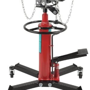 batoneco 1660 lbs/0.75t capacity hydraulic transmission jack 34″ – 70″ adjustable height telescopic transmission jack 2 stage w/ pedal 360° swivel wheel lift hoist for car lift garage