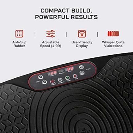lifepro waver mini – compact vibration plate exercise machine with workout bands, black lifepro waver mini – compact vibration plate exercise machine with workout bands, black