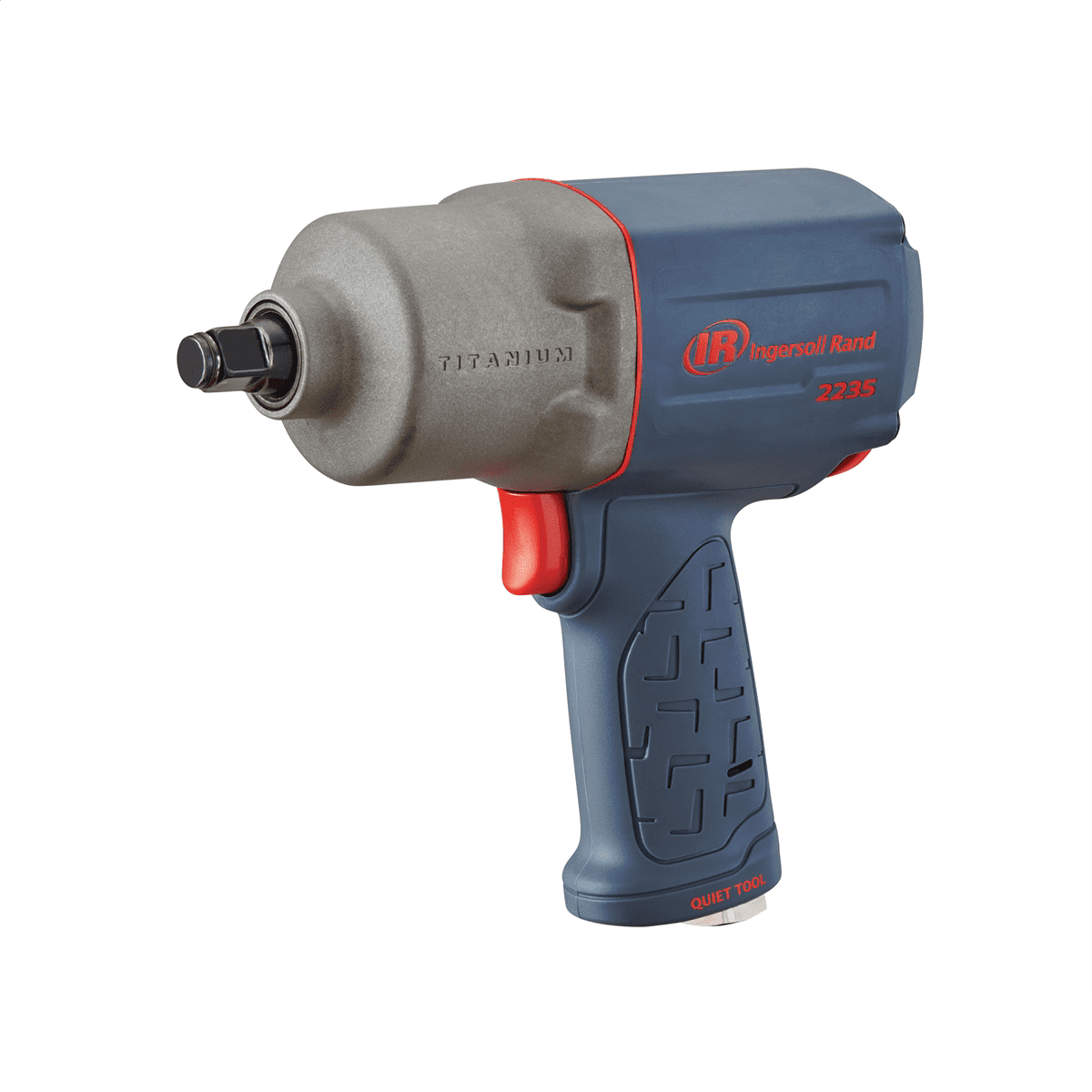 1/2″ air impact wrench, quiet, 1300 ft lbs nut busting torque, pistol grip, titanium hammercase 1/2″ air impact wrench, quiet, 1300 ft lbs nut busting torque, pistol grip, titanium hammercase