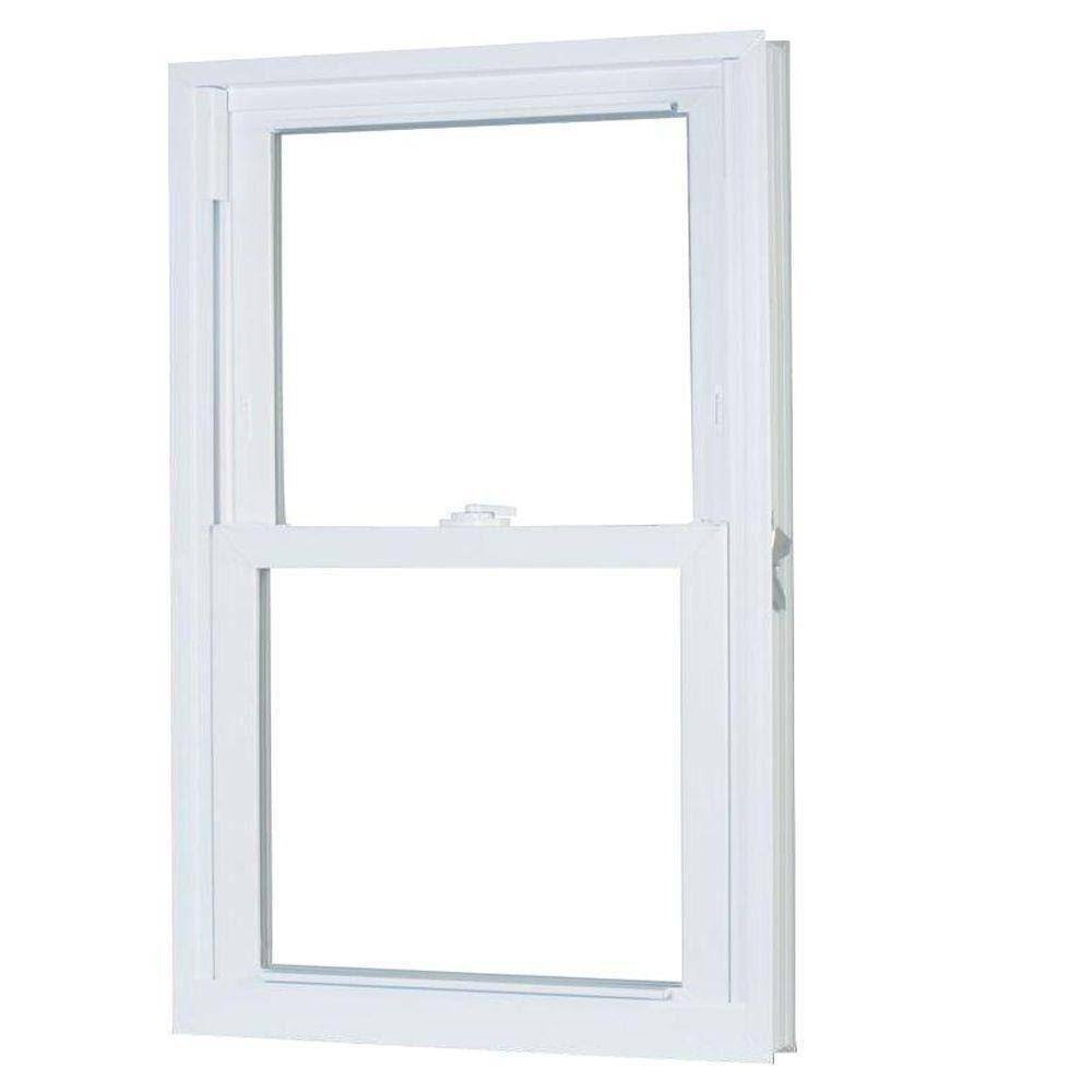 american craftsman 27.75 in. x 53.25 in. 70 series pro double hung white vinyl window american craftsman 27.75 in. x 53.25 in. 70 series pro double hung white vinyl window