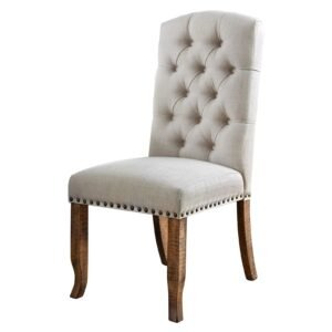 24/7 shop at home banff set of 2 wood dining chairs in ivory