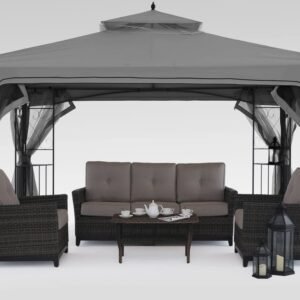 mastercanopy double tiered mosquito netting backyard