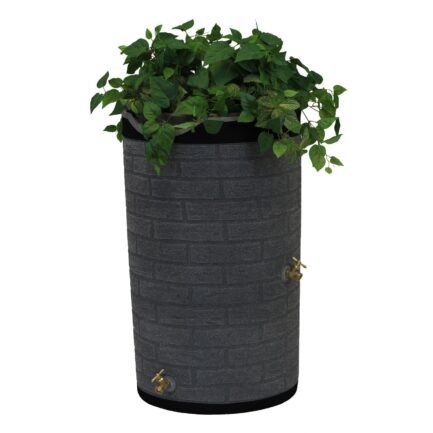good ideas imp d50 dar impressions downton rain saver rain barrel, 50 gallon, dark granite good ideas imp d50 dar impressions downton rain saver rain barrel, 50 gallon, dark granite