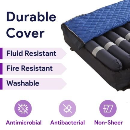 proheal 5″ thick alternating pressure bed pad – air mattress overlay with pump – bed size 36” x 80” thickness: variates proheal 5″ thick alternating pressure bed pad – air mattress overlay with pump – bed size 36” x 80” thickness: variates