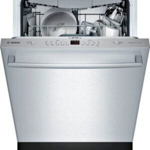 bosch – 100 series 24″ top control built in dishwasher with hybrid stainless steel tub – stainless steel