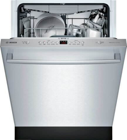 bosch – 100 series 24″ top control built in dishwasher with hybrid stainless steel tub – stainless steel bosch – 100 series 24″ top control built in dishwasher with hybrid stainless steel tub – stainless steel