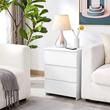 ayfdegt 2pcs 3 drawer nightstands white bedside tables with space modern bedside cabinet units with sturdy base small bedside cupboards for bedroom small space ayfdegt 2pcs 3 drawer nightstands white bedside tables with space modern bedside cabinet units with sturdy base small bedside cupboards for bedroom small space