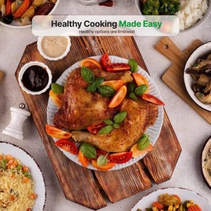 18 quart convection countertop air fryer – see through glass for best cooking results – air fryer, roaster, bake, grill, steam & roast – includes glass bowl, broil rack & toasting rack 18 quart convection countertop air fryer – see through glass for best cooking results – air fryer, roaster, bake, grill, steam & roast – includes glass bowl, broil rack & toasting rack
