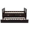 captain wood bed with trundle and drawers, twin for kids bedroom, brown captain wood bed with trundle and drawers, twin for kids bedroom, brown