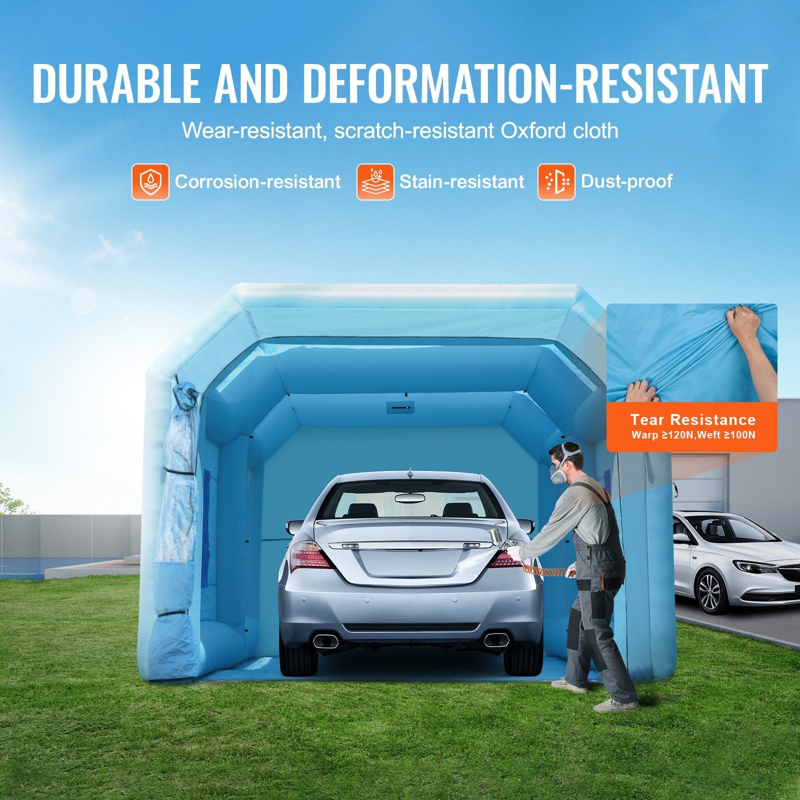 skyshalo portable spray shelter, 21×13.5×9.8 ft, includes 1100w blower & filtration system, ideal for mid size vehicles & bulky furniture skyshalo portable spray shelter, 21×13.5×9.8 ft, includes 1100w blower & filtration system, ideal for mid size vehicles & bulky furniture