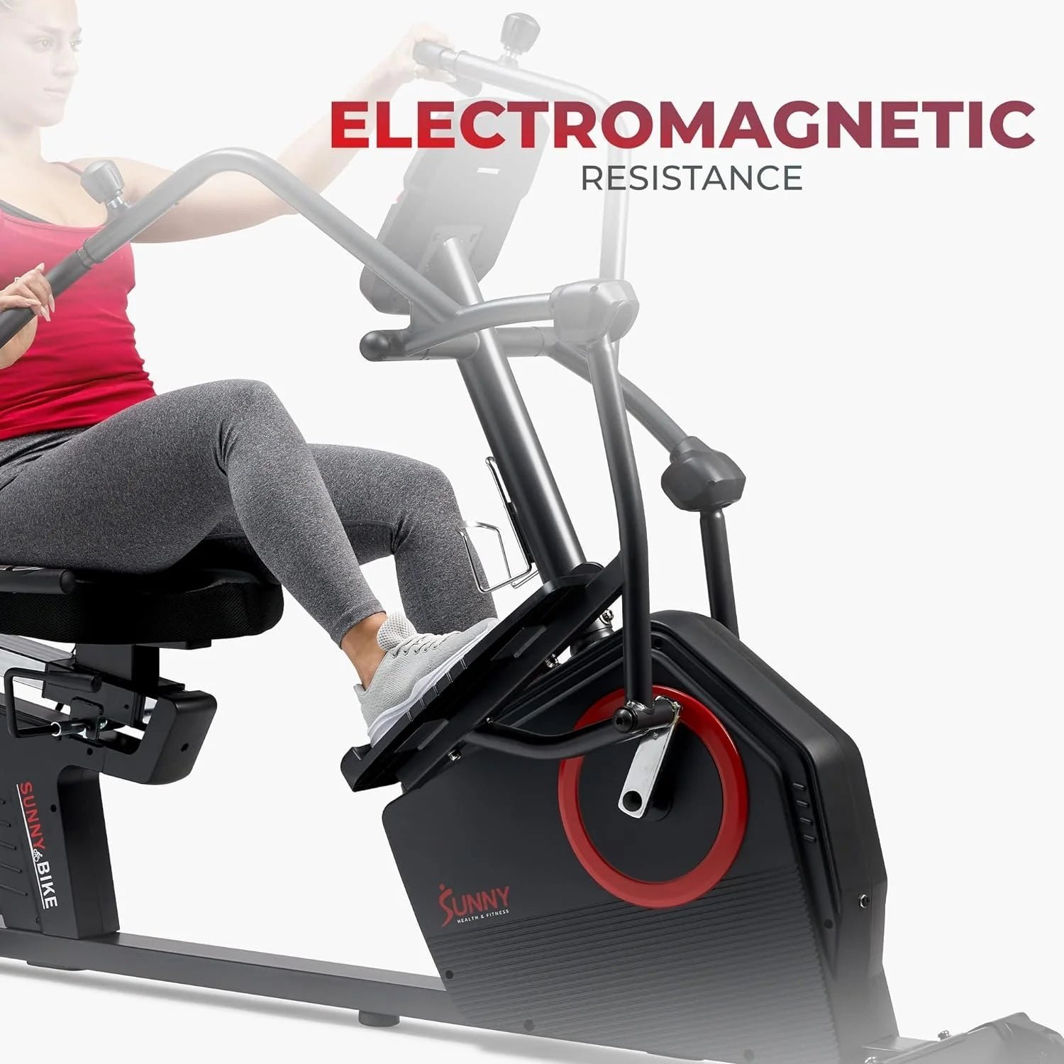 sunny health & fitness electromagnetic recumbent cross trainer exercise elliptical bike w/arm exercisers, easy access seat & exclusive sunnyfit® app enhanced bluetooth connectivity – sf rbe4886smart… sunny health & fitness electromagnetic recumbent cross trainer exercise elliptical bike w/arm exercisers, easy access seat & exclusive sunnyfit® app enhanced bluetooth connectivity – sf rbe4886smart…