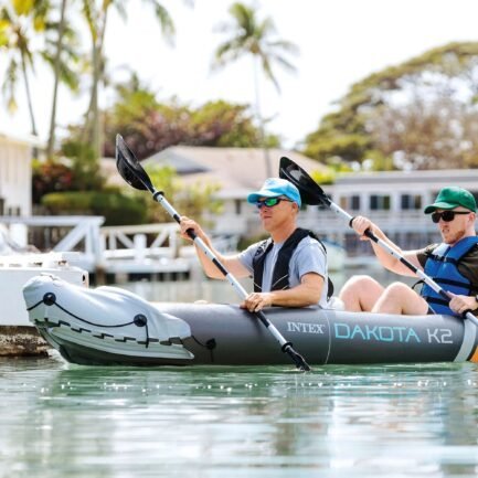 open box intex dakota k2 2 person vinyl inflatable kayak with oars and pump open box intex dakota k2 2 person vinyl inflatable kayak with oars and pump