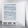 ada compliant commercial built in medical all freezer capable of 25 c operation, with wrapped stainless steel door, horizontal handle, and lock ada compliant commercial built in medical all freezer capable of 25 c operation, with wrapped stainless steel door, horizontal handle, and lock