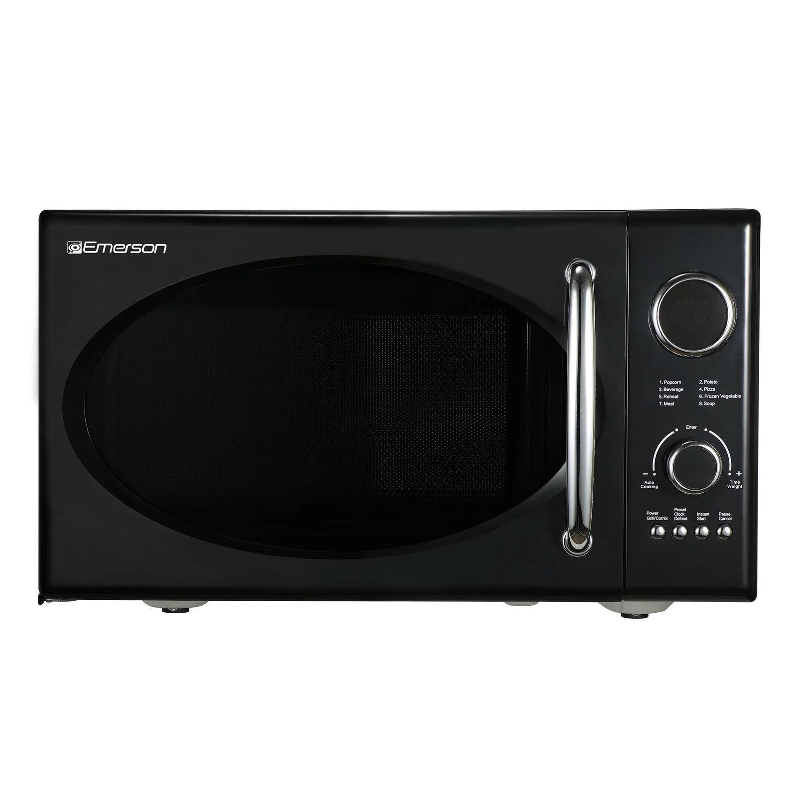 emerson 0.9 cu ft, 800w retro black microwave oven with grill, mwrg0901bk emerson 0.9 cu ft, 800w retro black microwave oven with grill, mwrg0901bk
