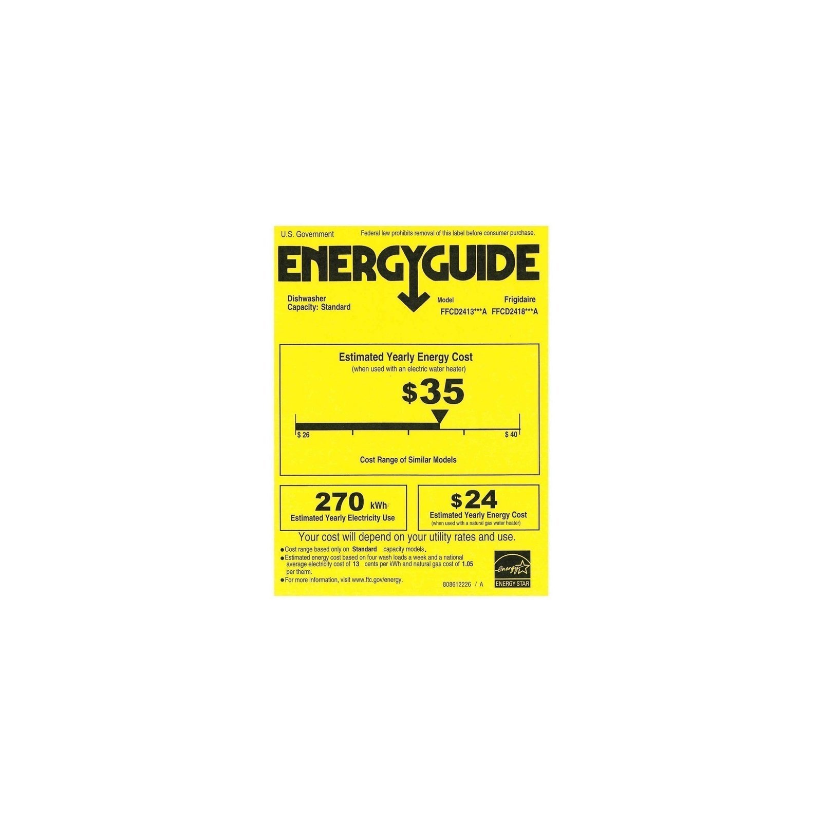 frigidaire – 24″ front control tall tub built in dishwasher – white frigidaire – 24″ front control tall tub built in dishwasher – white