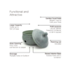 good directions key west hose pot with lid – blue verde good directions key west hose pot with lid – blue verde