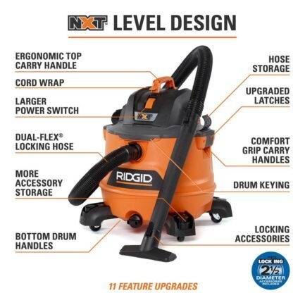 14 gallon 6.0 peak hp nxt wet/dry shop vacuum with fine dust filter, hose, accessories and premium car cleaning kit hd1401 14 gallon 6.0 peak hp nxt wet/dry shop vacuum with fine dust filter, hose, accessories and premium car cleaning kit hd1401