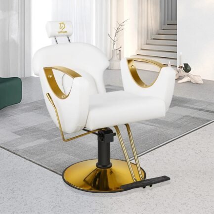 luxmars reclining barber chair salon chair height adjustable hydraulic chair tattoo chairs 360 degrees rolling swivel barber chairs for barbershop hair salon spa equipment – white luxmars reclining barber chair salon chair height adjustable hydraulic chair tattoo chairs 360 degrees rolling swivel barber chairs for barbershop hair salon spa equipment – white