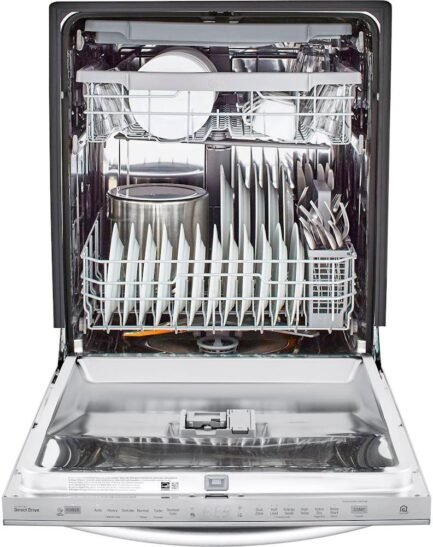 lg – 24″ top control built in smart wifi enabled dishwasher with stainless steel tub, quadwash, and 3rd rack – stainless steel lg – 24″ top control built in smart wifi enabled dishwasher with stainless steel tub, quadwash, and 3rd rack – stainless steel