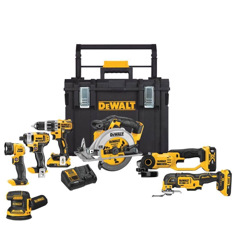 dewalt 20v max cordless 7 tool combo kit with toughsystem case, (1) 20v 4.0ah battery and (2) 20v 2.0ah batteries dckts781d2m1 dewalt 20v max cordless 7 tool combo kit with toughsystem case, (1) 20v 4.0ah battery and (2) 20v 2.0ah batteries dckts781d2m1