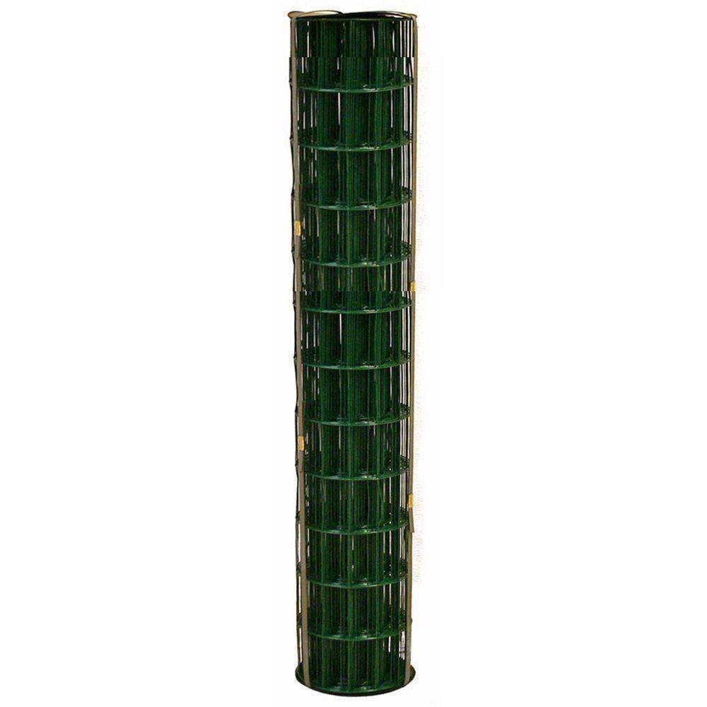 allfenz 4 ft. x 100 ft. 14 gauge green pvc coated welded wire allfenz 4 ft. x 100 ft. 14 gauge green pvc coated welded wire