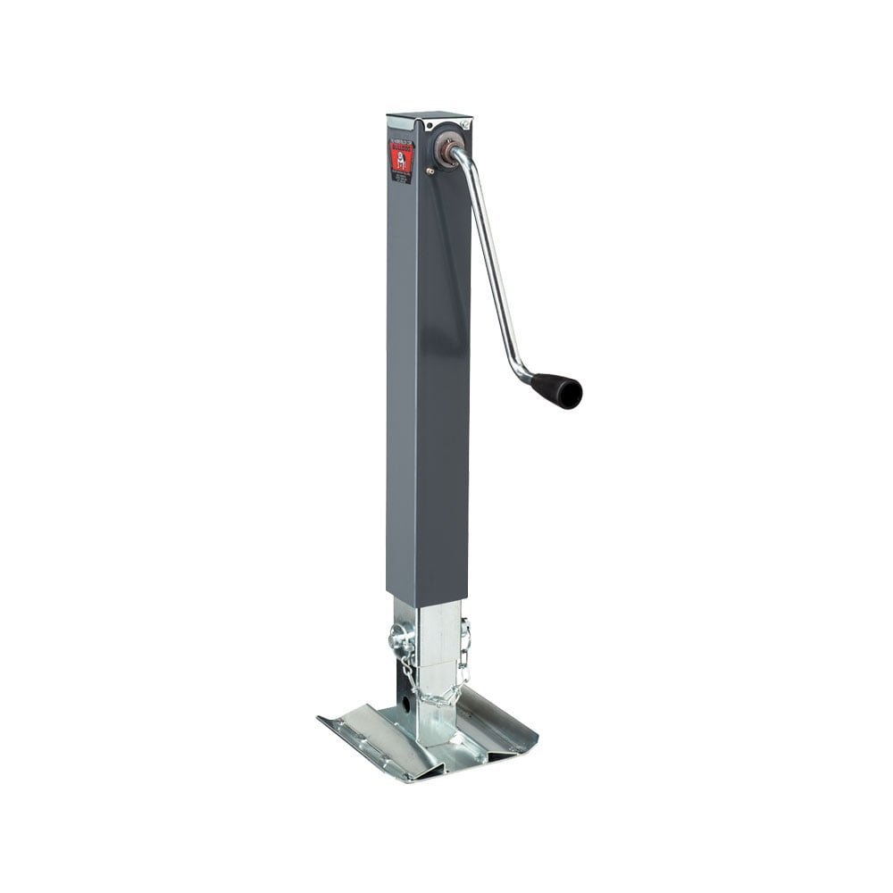 bulldog 10000 lb 180455 sidewind square tube trailer tongue jack w/ footplate