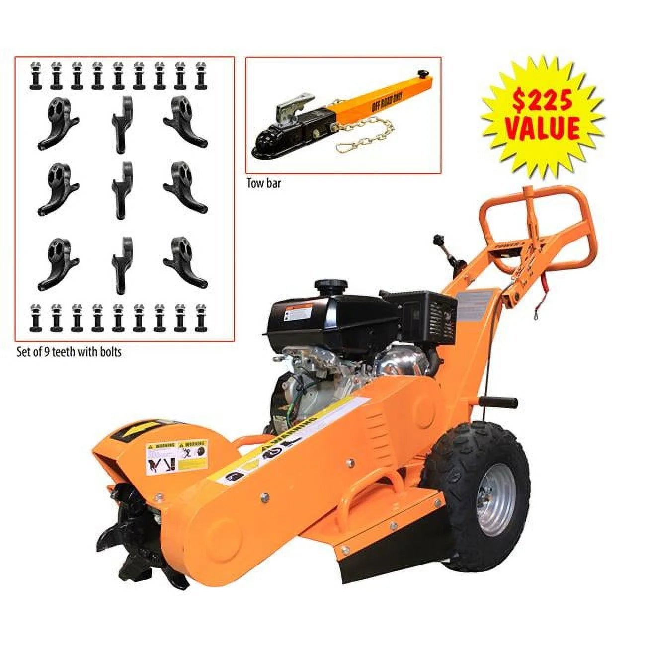powerking pk0803v 12 in. x 3.5 in. stump grinder with kohler command pro gas engine ch440 powerking pk0803v 12 in. x 3.5 in. stump grinder with kohler command pro gas engine ch440