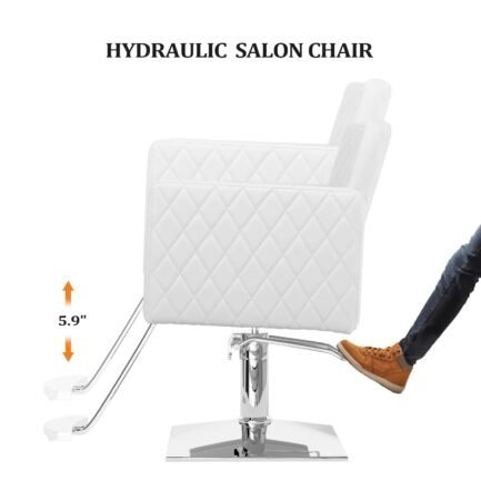 omysalon salon chair for hair stylist wide seat, hydraulic barber chair with aluminium alloy footrest, pink hair salon chair styling heavy duty, beauty spa cosmetology shampoo hairdressing equipment omysalon salon chair for hair stylist wide seat, hydraulic barber chair with aluminium alloy footrest, pink hair salon chair styling heavy duty, beauty spa cosmetology shampoo hairdressing equipment