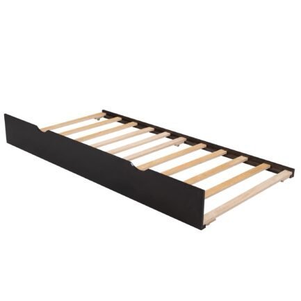 captain wood bed with trundle and drawers, twin for kids bedroom, brown captain wood bed with trundle and drawers, twin for kids bedroom, brown