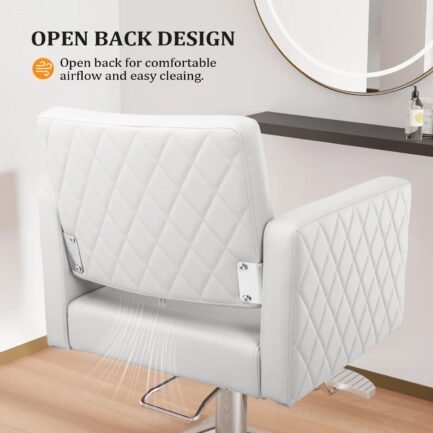 omysalon salon chair for hair stylist wide seat, hydraulic barber chair with aluminium alloy footrest, pink hair salon chair styling heavy duty, beauty spa cosmetology shampoo hairdressing equipment omysalon salon chair for hair stylist wide seat, hydraulic barber chair with aluminium alloy footrest, pink hair salon chair styling heavy duty, beauty spa cosmetology shampoo hairdressing equipment