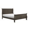 classic louis philippe styling 1pc eastern king size sleigh bed stained gray finish traditional bedroom furniture classic louis philippe styling 1pc eastern king size sleigh bed stained gray finish traditional bedroom furniture