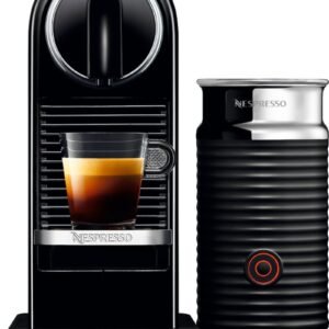 de’longhi – nespresso citiz espresso machine by de’longhi with milk frother – limousine black