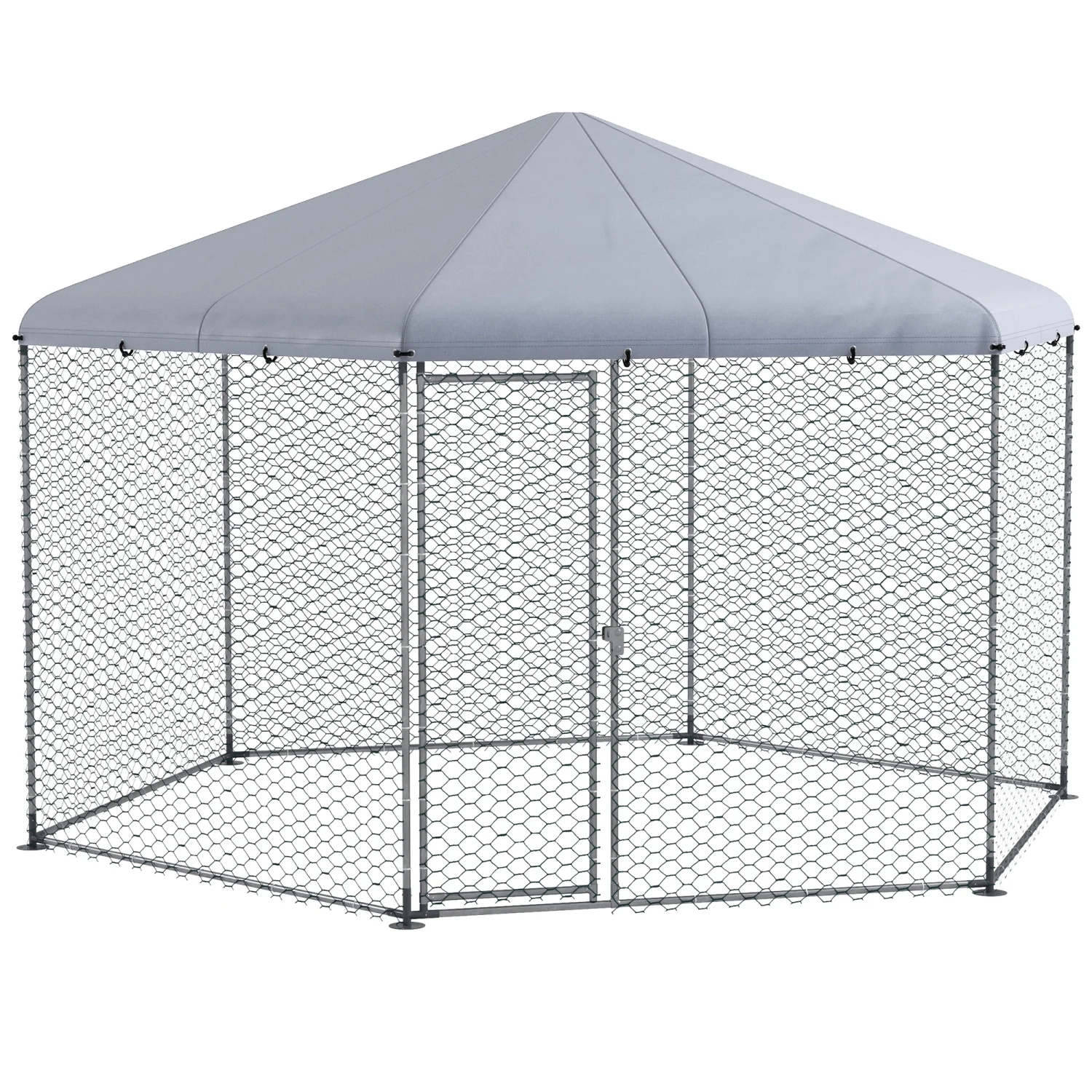 gfvcnio large metal poultry coop run with waterproof & anti uv cover – 13' x 11.4' x 8.6' gfvcnio large metal poultry coop run with waterproof & anti uv cover – 13' x 11.4' x 8.6'