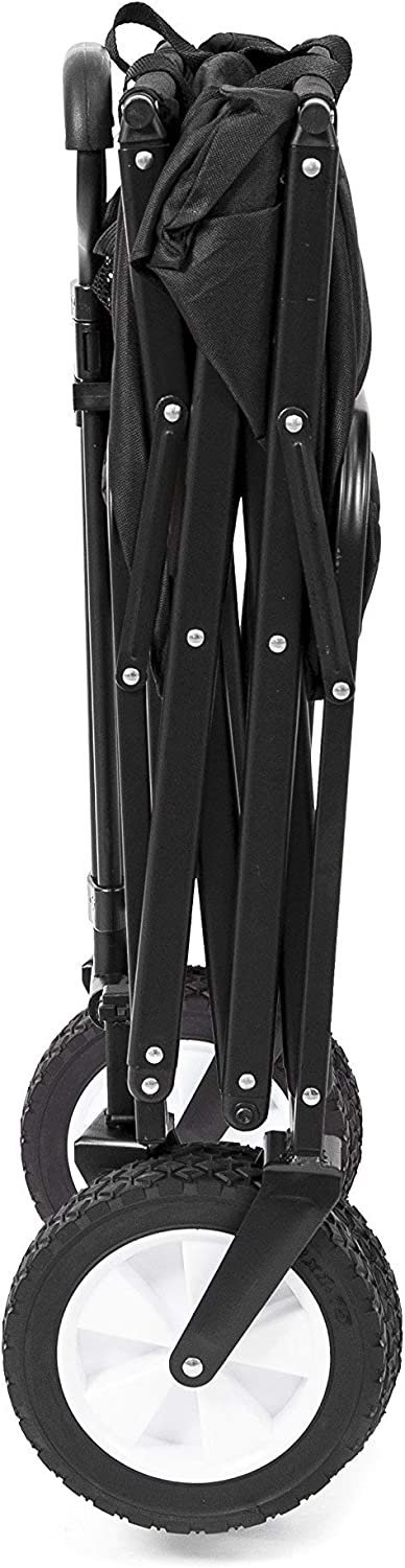 macsports collapsible folding outdoor utility wagon black macsports collapsible folding outdoor utility wagon black