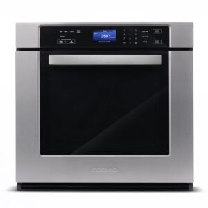 30 in. 5 cu. ft. single electric wall oven with true european convection and self cleaning in stainless steel