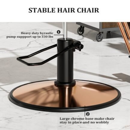 omysalon salon chair heavy duty for stylist, barber chair 360 degree swivel, hydraulic pump for hair cutting, beauty spa styling hairdressing tattoo equipment omysalon salon chair heavy duty for stylist, barber chair 360 degree swivel, hydraulic pump for hair cutting, beauty spa styling hairdressing tattoo equipment