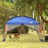 campros screen house room 12′ x 10′ canopy tent sun shelter, blue campros screen house room 12′ x 10′ canopy tent sun shelter, blue