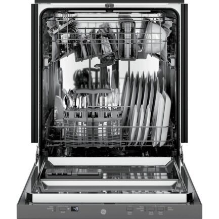 ge – 24″ top control built in dishwasher with stainless steel tub – stainless steel ge – 24″ top control built in dishwasher with stainless steel tub – stainless steel