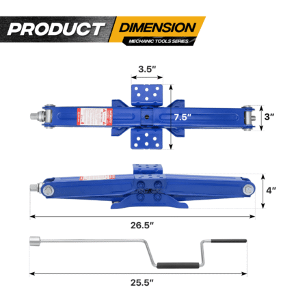 magshion 2.5 ton scissor jack set of 4, 5000lbs heavy duty car jack kit for changing tires tools, stabilizer leveling scissor jacks with handle, blue magshion 2.5 ton scissor jack set of 4, 5000lbs heavy duty car jack kit for changing tires tools, stabilizer leveling scissor jacks with handle, blue