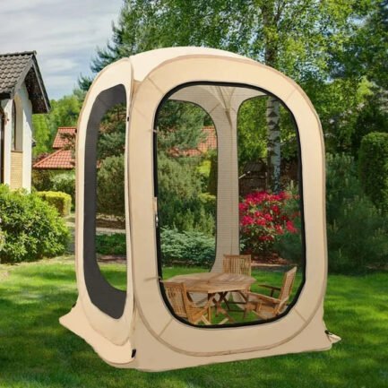 lilypelle 4.3′ x 4.3′ instant screen house, portable screen room,canopy pop up screen tentwith carry bag for patio, backyard, deck & outdoor activities lilypelle 4.3′ x 4.3′ instant screen house, portable screen room,canopy pop up screen tentwith carry bag for patio, backyard, deck & outdoor activities