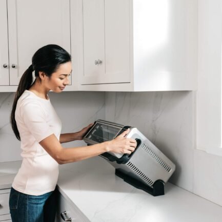 ninja foodi sp101/ft102co digital fry, convection oven, toaster, air fryer, flip away for storage, with xl capacity, and a stainless steel finish (renewed) ninja foodi sp101/ft102co digital fry, convection oven, toaster, air fryer, flip away for storage, with xl capacity, and a stainless steel finish (renewed)