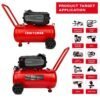 craftsman hard air compressor, 10 gallon 1.8 hp 175 psi, 4.0cfm@90psi, oil free and maintenance free, portable with large wheels, cmxecxa0201041 craftsman hard air compressor, 10 gallon 1.8 hp 175 psi, 4.0cfm@90psi, oil free and maintenance free, portable with large wheels, cmxecxa0201041
