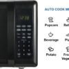 compact countertop microwave oven with touch control, led display, 700w, 10 power levels, 6 auto menus, glass turntable and child safe lock, 0.7 cu., ft. black compact countertop microwave oven with touch control, led display, 700w, 10 power levels, 6 auto menus, glass turntable and child safe lock, 0.7 cu., ft. black