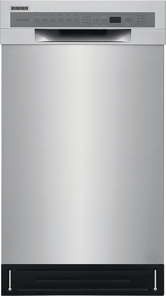 frigidaire – 18″ front control built in dishwasher with stainless steel tub – stainless steel frigidaire – 18″ front control built in dishwasher with stainless steel tub – stainless steel