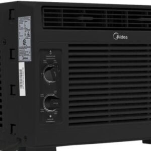 midea 5,000 btu 115v mechanical window air conditioner, black, maw05m1wbl