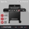 dyna glo dgh474crp 5 burner propane gas grill in matte black with trivantage multifunctional cooking system dyna glo dgh474crp 5 burner propane gas grill in matte black with trivantage multifunctional cooking system